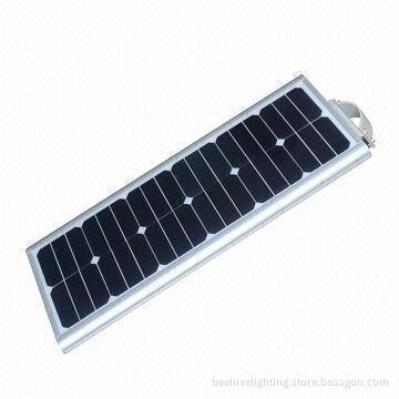 Integrated Solar Energy Streetlight, All-in-one with Motion Sensor, 25W Power